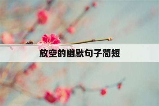 放空的幽默句子简短