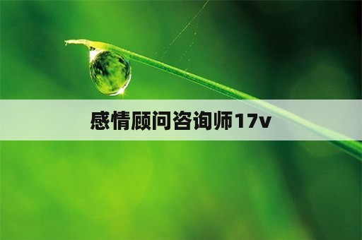 感情顾问咨询师17v